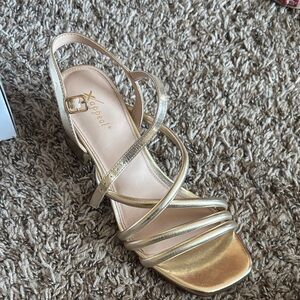Xappeal Gold Strappy Women's Sandals